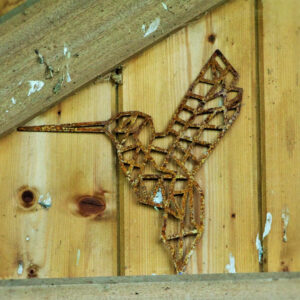Oiseau en corten de décoration