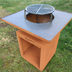 Brasero plancha barbecue en corten