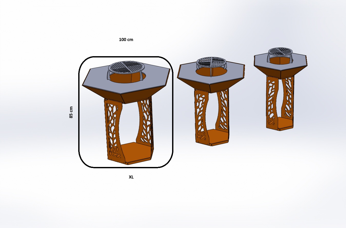 Brasero hexagonal EXTRA LARGE – Image 2